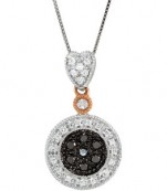1/4 ct Black & White Diamond Necklace