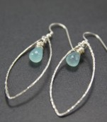 Peruvian Chalcedony Silver Earrings