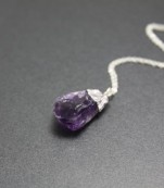Rough Amethyst Necklace