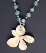 Gold Apatite Flower Necklace