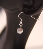White Freshwater Pearl Earrings