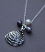 Seashell Freshwater Pearl Necklace