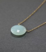 Peruvian Chalcedony Faceted Gemstone Necklace