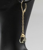 Gold Pyrite Earrings