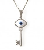 Evil Eye Key Necklace