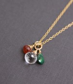 Gemstone Cluster Necklace