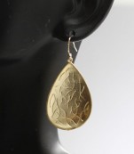Large Gold Teardrop Earrings