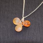 Flower Bloom Carnelian Gemstone Necklace