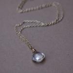 "Drops of Elegance" Gold Topaz Necklace