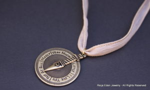 Antique Brass Love Meter Necklace