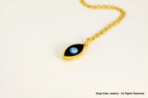 gold evil eye necklace