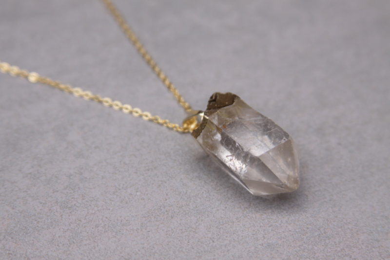 crystal quartz necklace