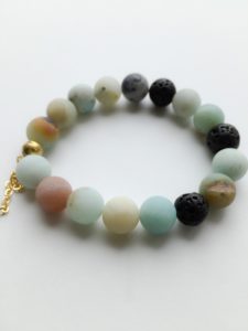 amazonite lava bead bracelet