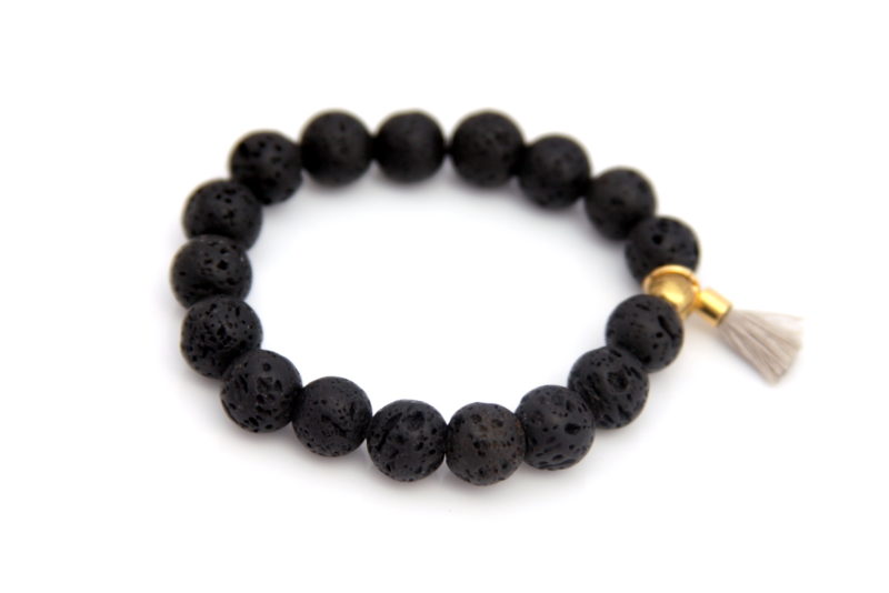 lava bead bracelet - essential oil diffuser jewelry
