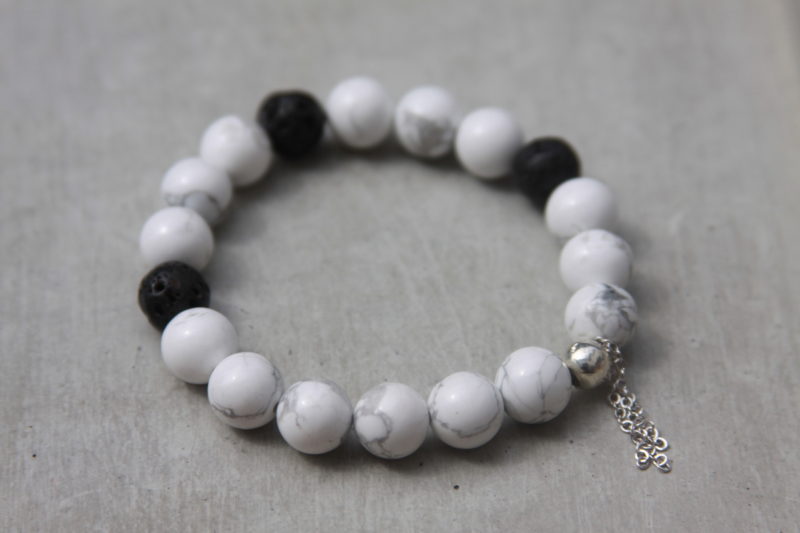 white gemstone bracelet