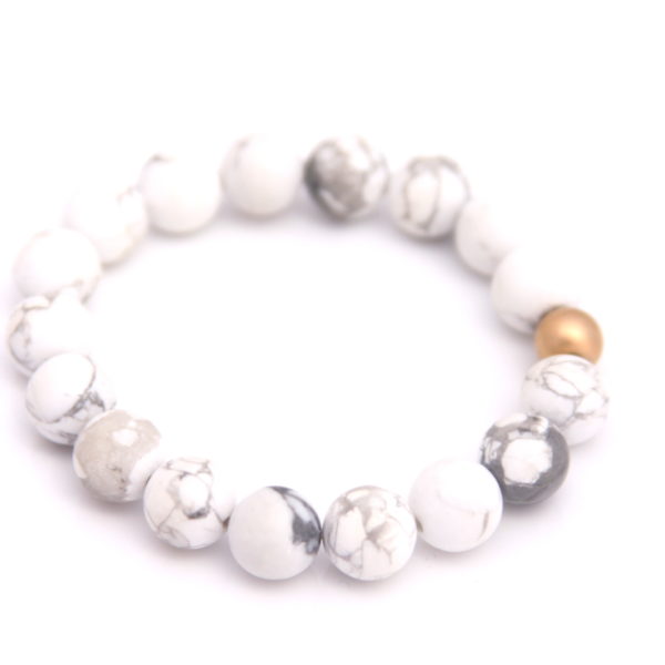 white gemstone bracelet