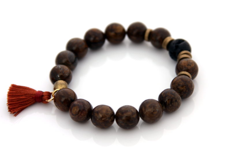 bronzite gemstone bracelet