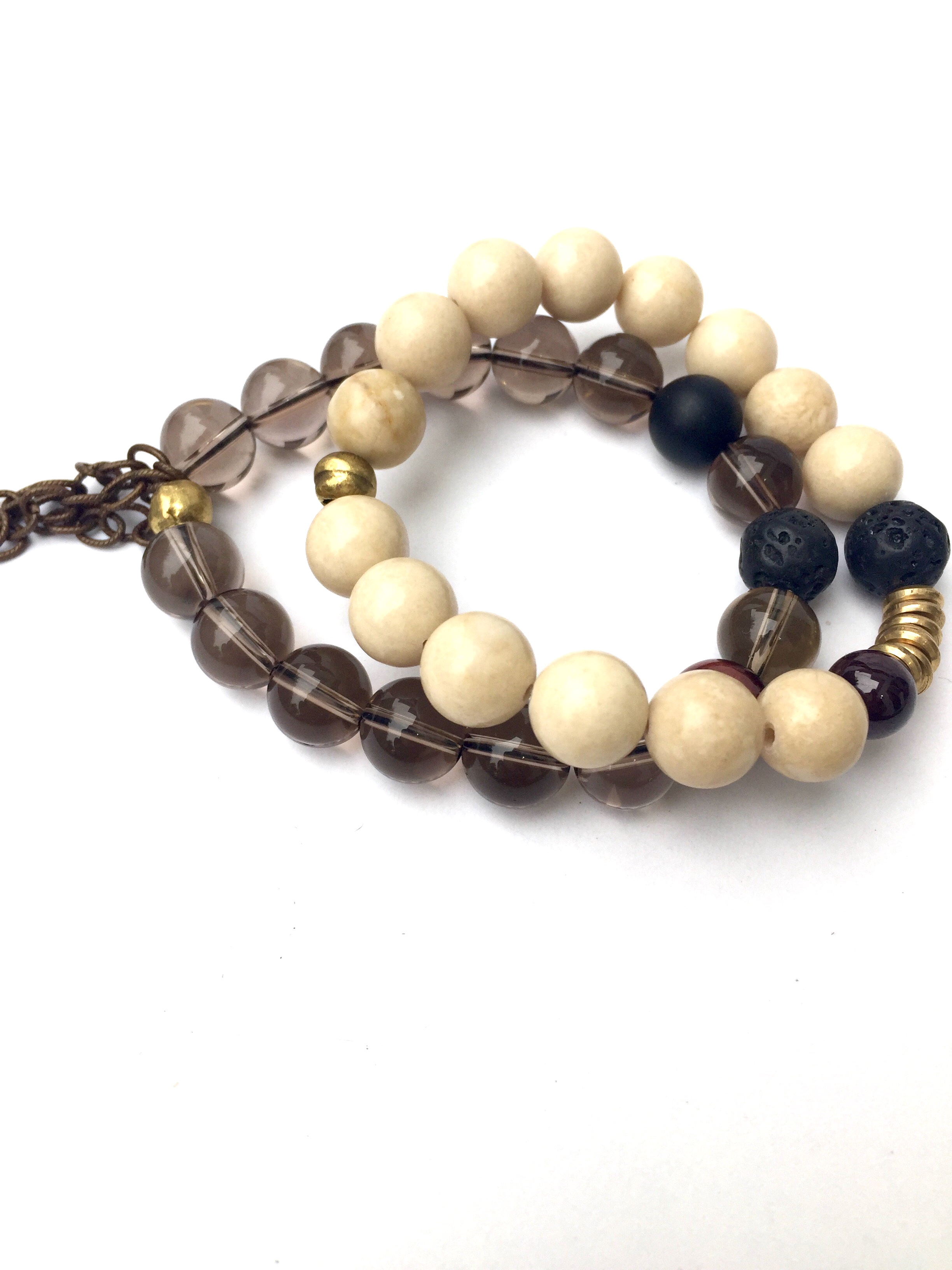 Smoky Quartz Bracelet Set | Reija Eden Jewelry