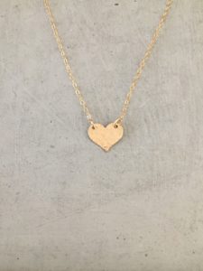 gold heart necklace