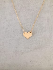 gold heart necklace