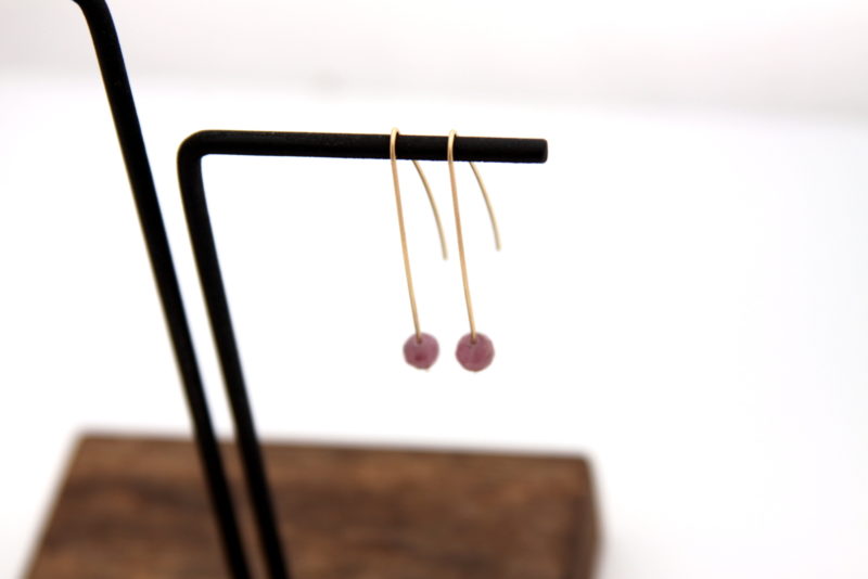 modern gold wire earrings