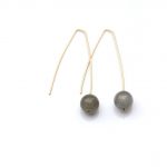 modern labradorite earrings