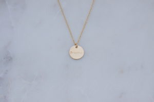 breathe necklace - gold