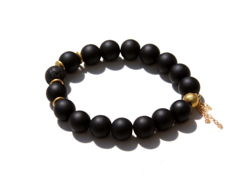 black onyx essential oil bracelet
