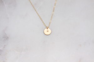 tiny shining star necklace - handmade