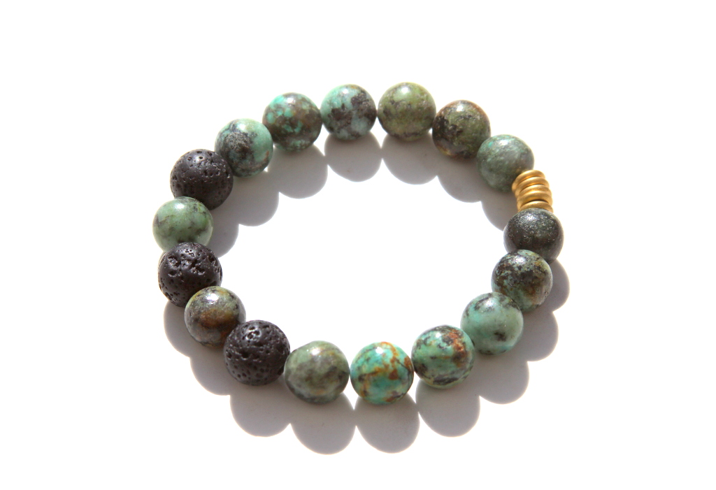 Enjoy the Journey Turquoise Bracelet with Compass Charm