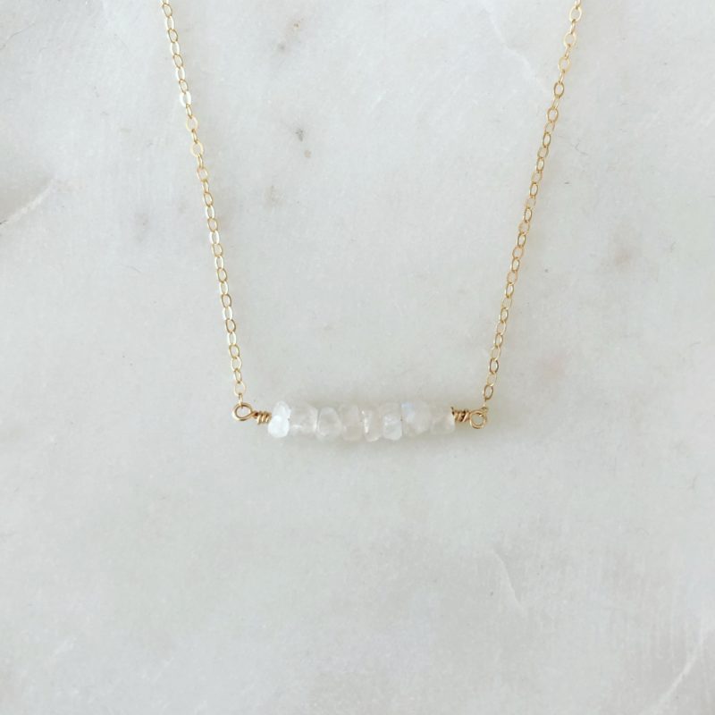 handmade moonstone necklace